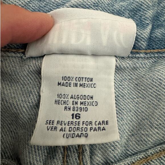 Vintage Y2K Bill Blass Cropped Jeans Purple Ribbon Trim Womens Size 12 Retro - Picture 11 of 11